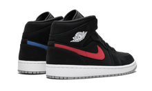 Load image into Gallery viewer, Air Jordan 1 Mid 'Multicolor Swoosh Black' Mens Sneakers