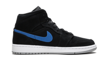 Load image into Gallery viewer, Air Jordan 1 Mid 'Multicolor Swoosh Black' Mens Sneakers